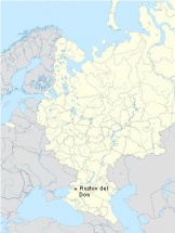 Localización de Rostov del Don en Rusia europea
