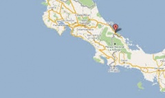 Ubicación en el mapa de la ciudad de Talamanca