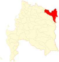 Mapa de la  Comuna  de San Fabián