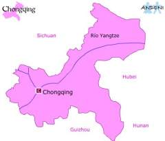 Mapa de Chongqing