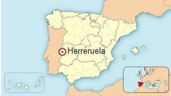 Ubicación de Herreruela en España