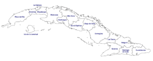 Division Politico Administrativa Cuba 2010 - con provincias - sin dibujar.png