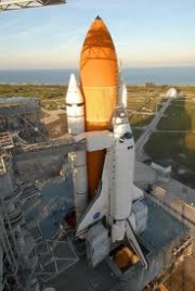 El Columbus en el Centro Espacial Kennedy siendo preparado para su lanzamiento