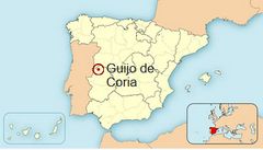 Ubicación de Guijo de Coria en España