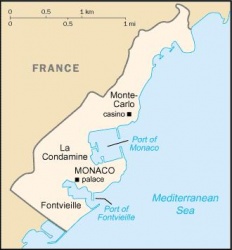 Mapa o ubicación de Mónaco
