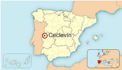 Ubicación de Ceclavín en España