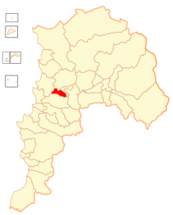 Mapa de la  Comuna  de La Cruz
