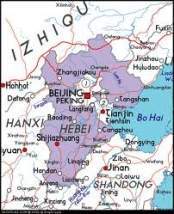 Mapa de Hebei