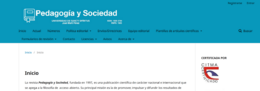 Sitio web de la revista Pedagogía y Sociedad.png