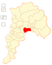 Mapa de la  Comuna  de Llay Llay