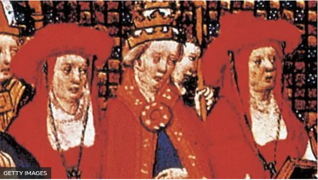 Archivo:La papisa Juana ilustración en miniatura del siglo XV.png