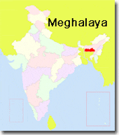 Ubicación de Meghalaya