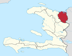 El Departamento Nordeste es uno de los diez departamentos  de Haití y tiene un área de    km² .