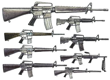 Variantes del Fusil de Asalto M16.JPG