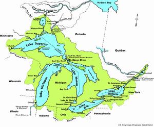 Mapa detallado de pesca de la cuenca occidental del lago Erie, puntos GPS,  impermeable #L127