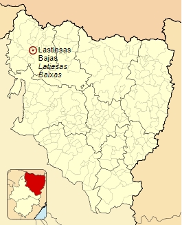 Ubicación de Lastiesas Bajas en la provincia de Huesca.jpg