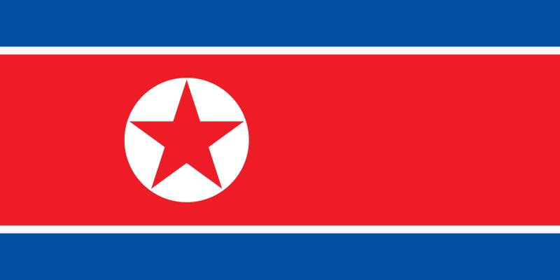 Bandera de Corea del Norte EcuRed