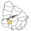 Mapa de Flores. Departamento de Uruguay