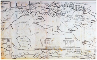 Archivo:Mapa con la llegada del ferrocarril.jpg