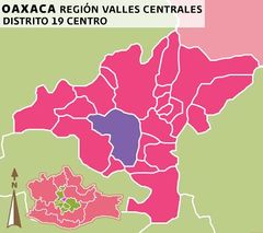 Localización de Santa Cruz Xoxocotlán en Oaxaca