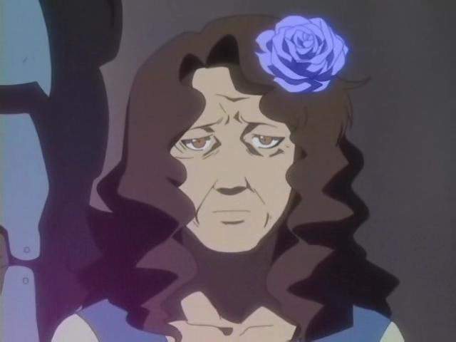 Descripción : Rasgos=Rosa azul en el cabello Meta: Conectarse con su amor perdido