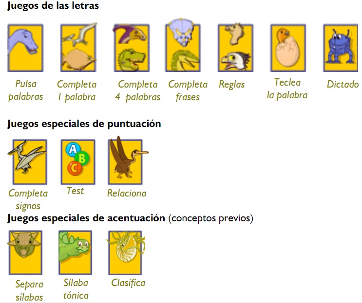 Iconos de los juegos