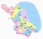 Mapa de Jiangsu
