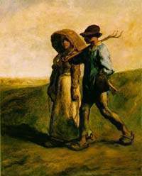 Archivo:J.F. Millet, Camino al trabajo, c.1851.jpg
