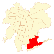 Mapa de la Comuna Puente Alto