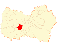 Mapa de la  Comuna  de Palmilla