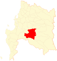 Mapa de la  Comuna  de Los Ángeles