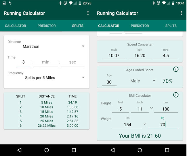 Running Calculator EcuRed
