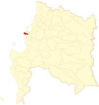 Mapa de la  Comuna  de Hualpén