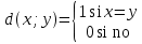 formula metrica binaria