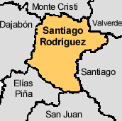 Mapa de la Provincia Santiago Rodriguez de República Dominicana