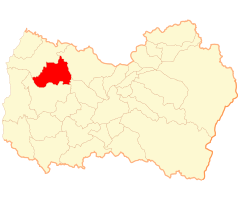 Mapa de la  Comuna  de La Estrella