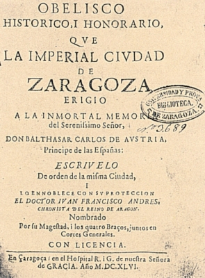 Obelisco histórico..., obra de Juan Francisco Andrés de Uztarroz.jpg