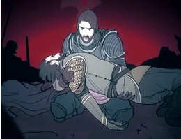 Lord Ormund muere en brazos de su hijo Steffon.png