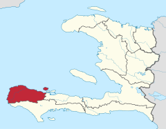 El departamento Grand'Anse es uno de los diez departamentos  de Haití y tiene un área de 3.310  km² .