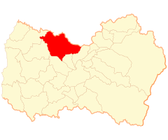 Mapa de la  Comuna  de Las Cabras