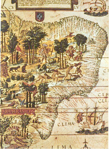 Archivo:Detalle del mapa Terra Brasilis.jpg