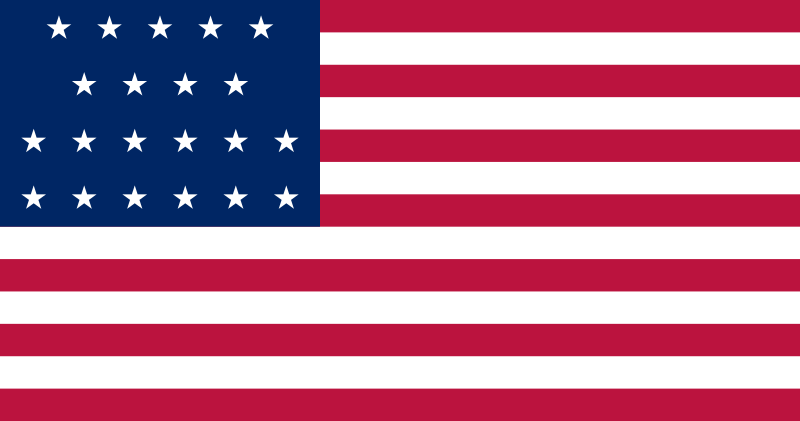 Archivo:Bandera de Estados Unidos (1819–1820).png