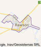 Ubicación de la ciudad de Rawson
