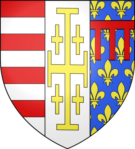 Archivo:Excudo de los Anjou-Durazzo a partir de Carlos III de Nápoles.svg.png