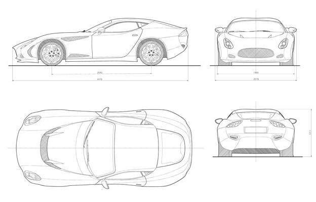 Zagato-Perana Z-One 2009 dimensiones.jpg