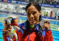 Elisbet Gámez feliz con la medalla de plata conseguida en los Juegos Centroamericanos de Barranquilla