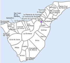 Mapa de Santa Úrsula (Tenerife)