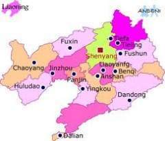 Mapa de Liaoning