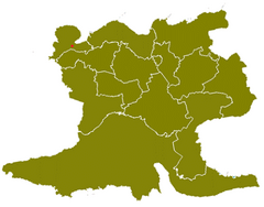 Mapa de La Jaiba (rojo) en Matanzas