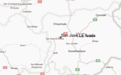 Ubicación del Municipio San José La Arada
